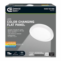 $35  Com Electric 11in. 12.5W LED Flush Mount