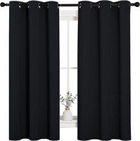 Black Blackout Curtains for Bedroom