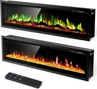 $260  60 Electric Fireplace Insert  Wall Mount