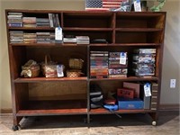 Wood Shelf Entertainment Bookcase