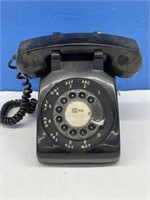 Black Rotary Dial Telephone