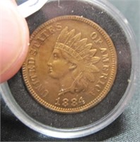 Indian Head Penny Very High Grade 1884