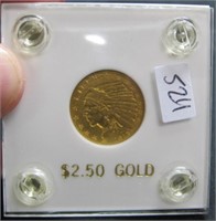 Gold Indian $2.50 Coin 1913
