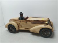 wood car with driver