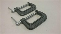 Two 3" Mastercraft C-Clamps
