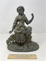 Spelter Statue 10" H