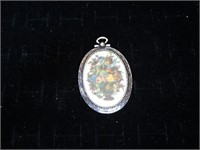 Signed Sarah Coventry Floral Pendant