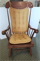Wood Rocking Chair, plank seat