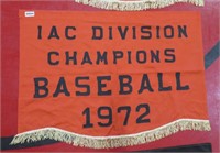 IAC Division Champions Baseball 1972