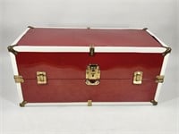 VINTAGE RED DOLL TRUNK