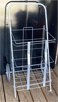 Metal Wire basket folding shopping cart