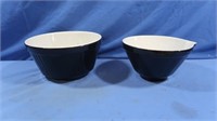 Ceramic Black & White Mixing Bowls