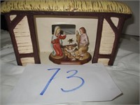 ILLUMINATED CERAMIC NATIVITY