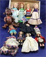 Lot of Vintage Effanbee & Other Small Dolls