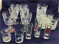 Vintage Bar Ware and Glass Table Ware