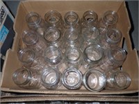 Box w/(20) Quart Canning Jars - Reg. & Wide Mouth