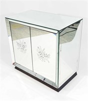 MIRRORED BAR CABINET