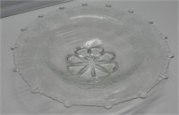 BEAUTIFUL ETCHED CENTER BOWL 13-1/2" D VERY NICE.