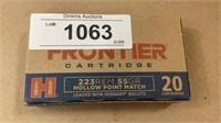 Frontier 223 ammo 20 rounds