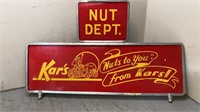 Kar’s Nut Metal Double Sided Sign 22x14