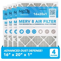 16x20x1 Air Filter (4-PACK) | MERV 8 | MOAJ Advanc