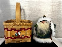 Santa and basket