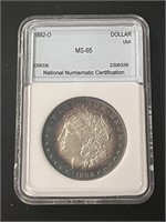 1882-O Morgan Silver Dollar NNC MS-65