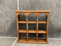 Decorative Wooden Shelf with Bars