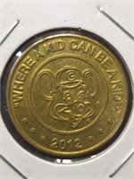 2012 Chuck e. Cheese token