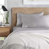 $69 Member's Mark Tencel Sheet Set King, Silver