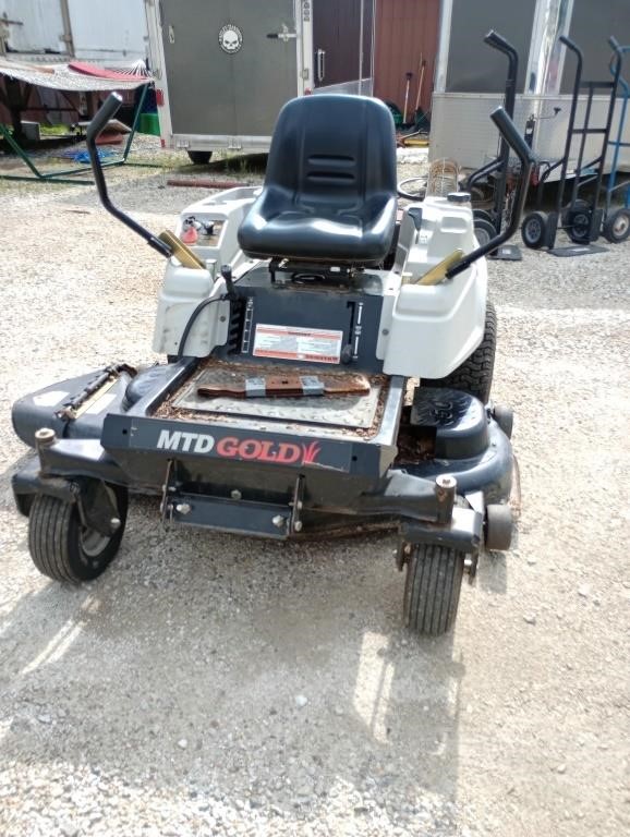 50" MTD gold  zero turn mower runs mows good