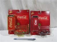 2 Coca Cola Johnny Lightning Cars