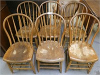 (6) Spindle Back Chairs