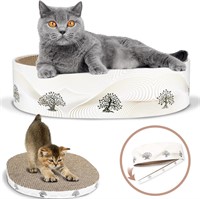 2-in-1 Oval Cat Scratcher Bed - Cat Scratchers for