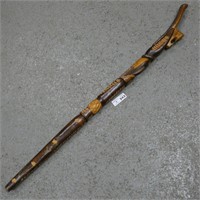 Wood Carved Cane