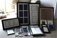 Assortment of picture frames, variety of sizes