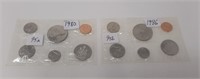 1980 + 1986 Royal Canadian Mint Sets