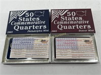 2005 Philadelphia & Denver Mint Quarter Sets