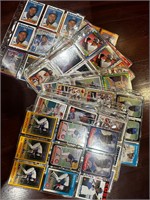 Sheets of baseball cards