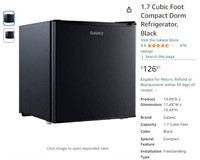 A696 1.7 Cubic Foot Compact Dorm Refrigerator