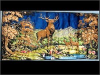 39" X 19" ELK TAPESTRY