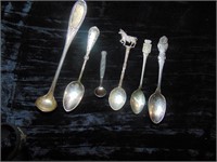 (6) Demitasse/Souvenir Spoons Not Marked