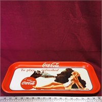 1990 Coca-Cola Tin Advertising Tray