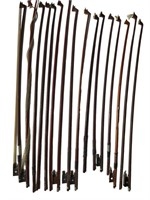 16 String Instrument Bows. Various Sizes