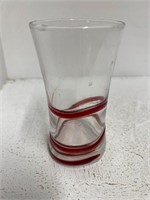 Red Swirlline Glass  k