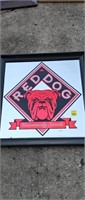 Red Dog Mirror Wall Hanging