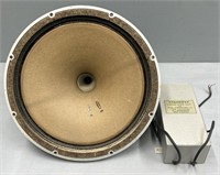 Silver Tannoy 15” Dual Concentric Loud Speaker