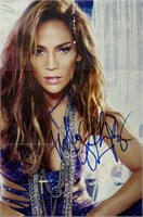 Autograph COA Jennifer Lopez CD Poster