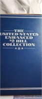 "U.S. Enhanced $2 Bill Collection" in binder.