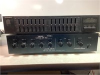 TOA Commercial Power Amp & Technics Equalizer